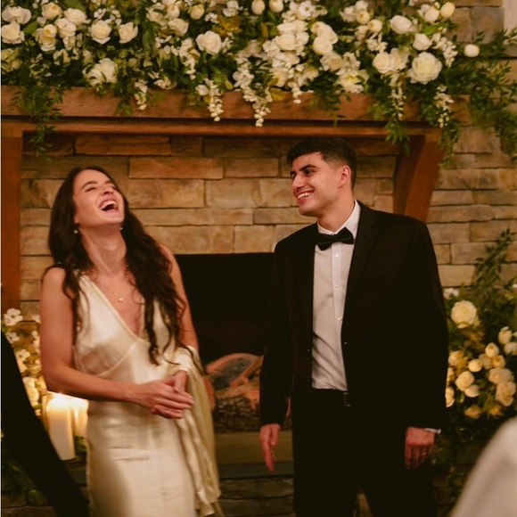 Reformation Ivory Silk Dress - Picture 4 of 6